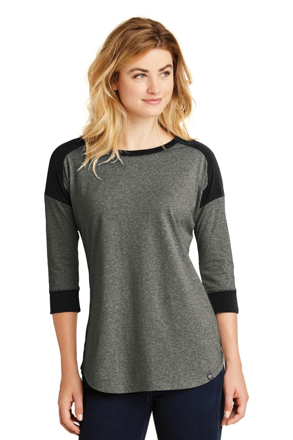 New Era Women's Heritage Blend 3/4-Sleeve Baseball Raglan Tee