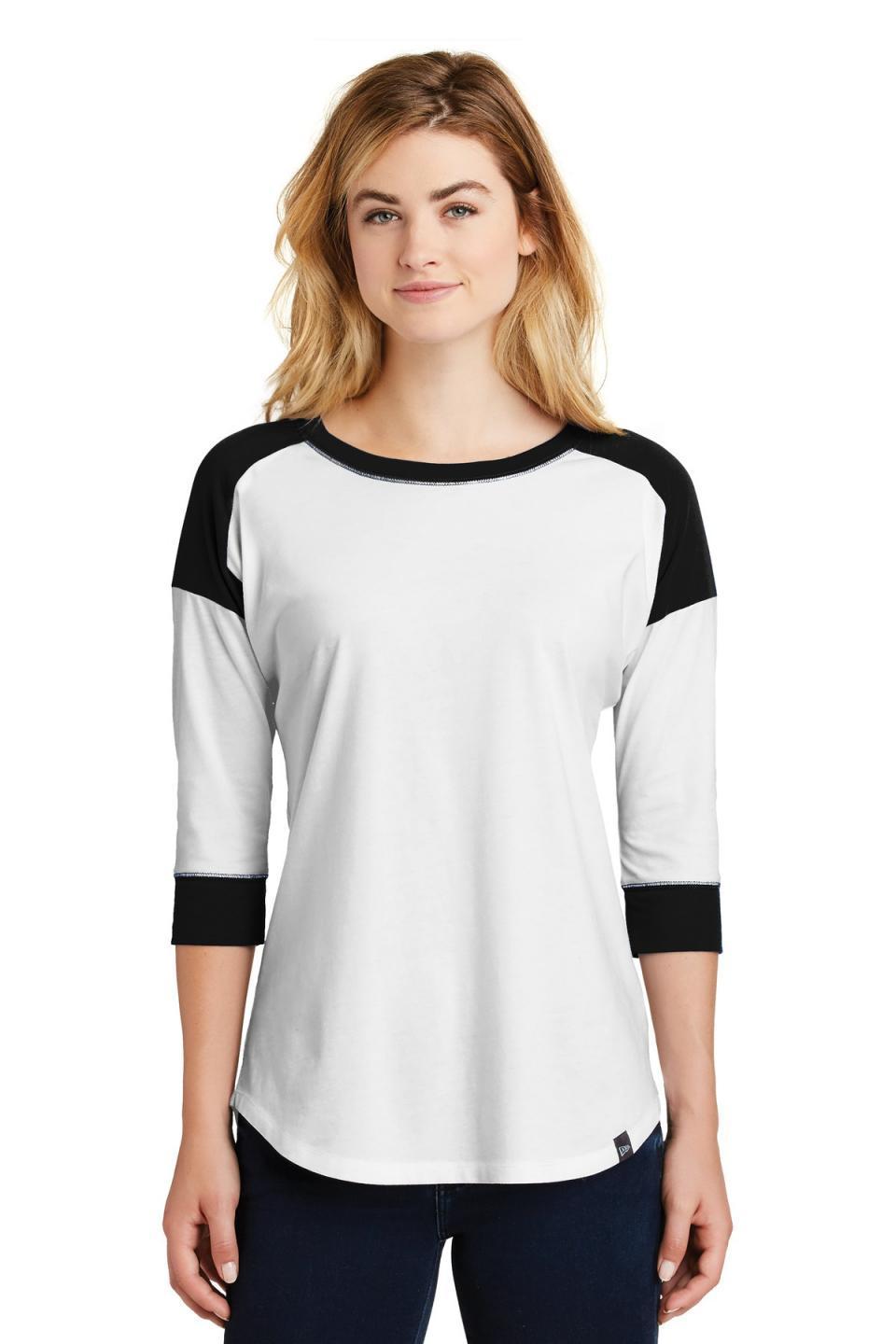 New Era Women's Heritage Blend 3/4-Sleeve Baseball Raglan Tee