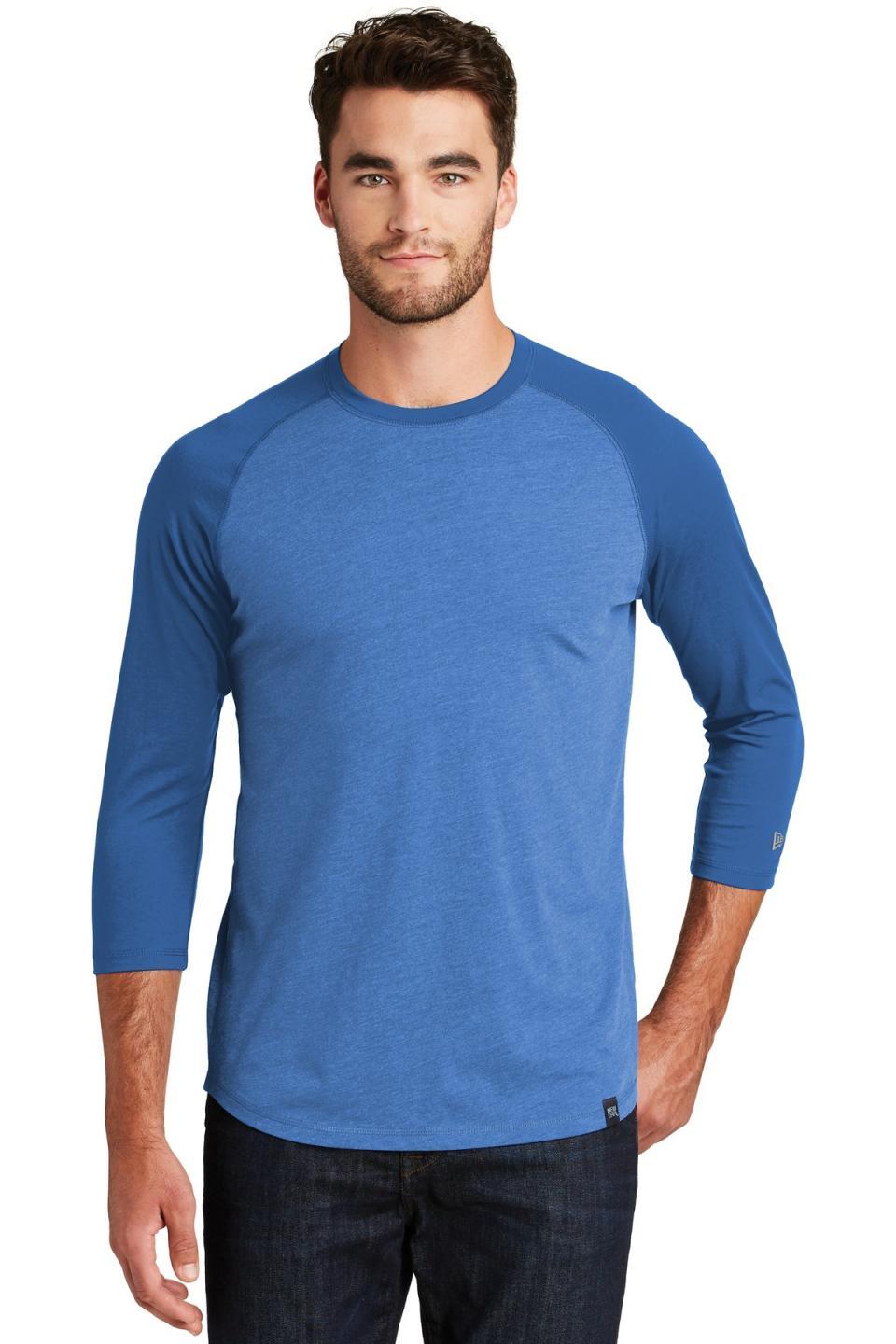 New Era Men's Heritage Blend 3/4-Sleeve Baseball Raglan Tee